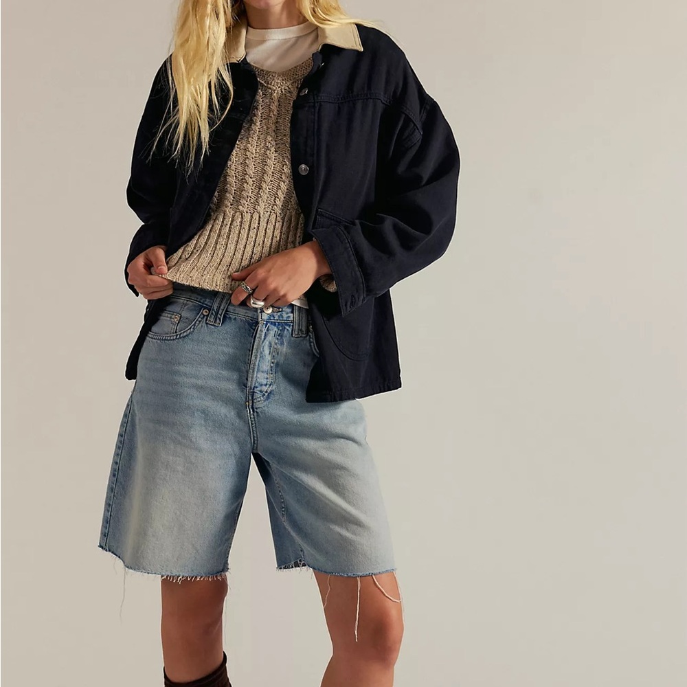 Free People We The Free Montana Shorts in Cowgirl Blues- Size 27